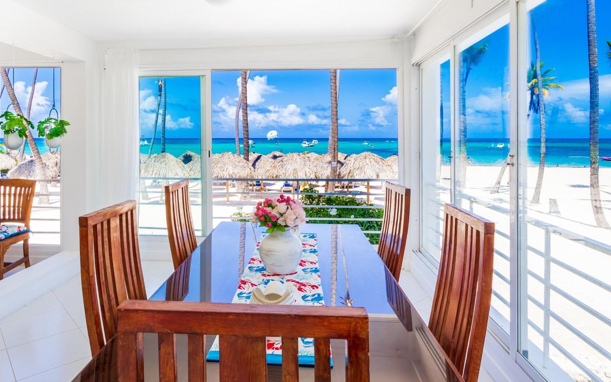 Prime Ocean View Punta Cana Apartments - 3-Bedroom Getaway With Private Terrace On Bavaro Beach المظهر الخارجي الصورة