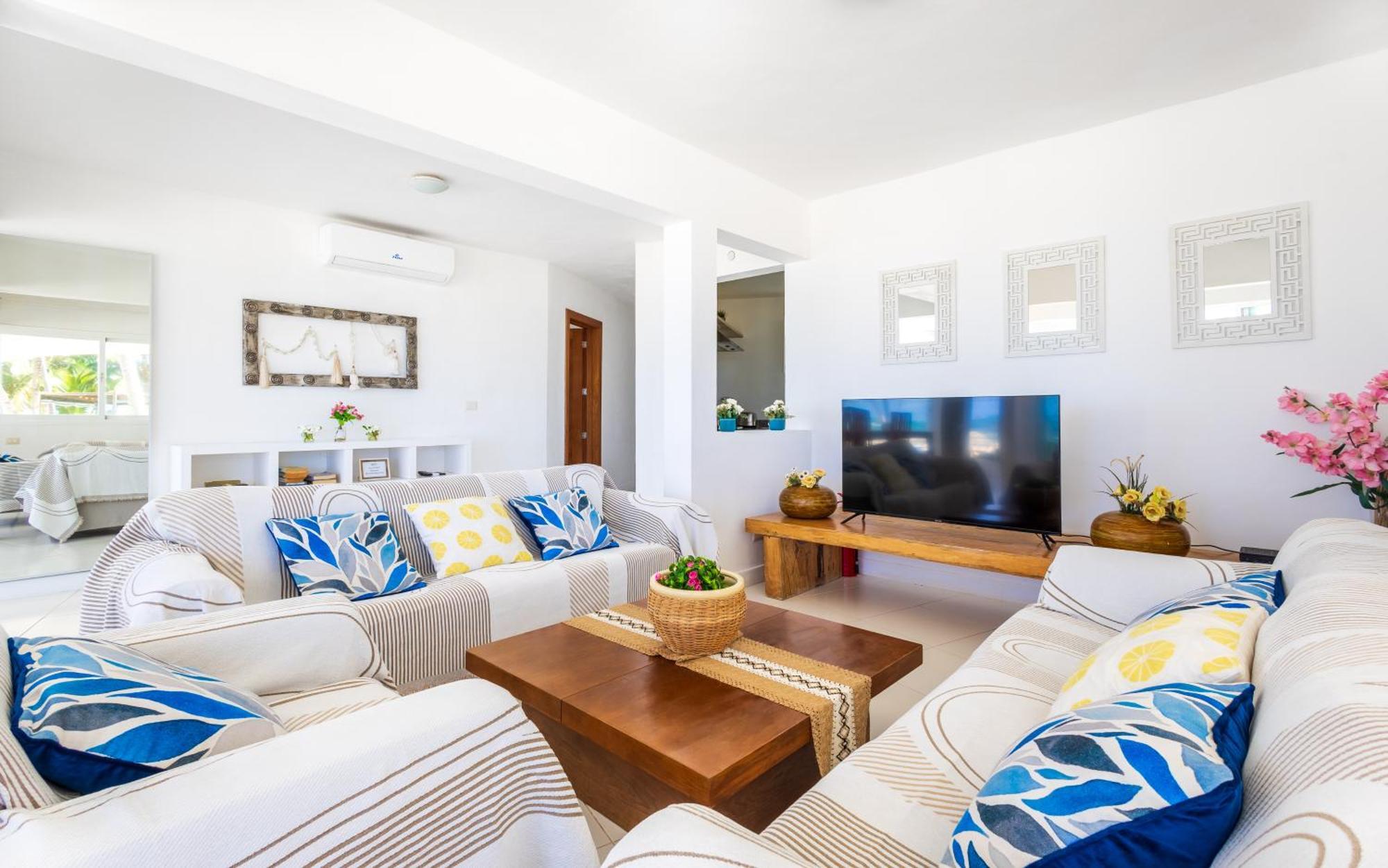 Prime Ocean View Punta Cana Apartments - 3-Bedroom Getaway With Private Terrace On Bavaro Beach المظهر الخارجي الصورة