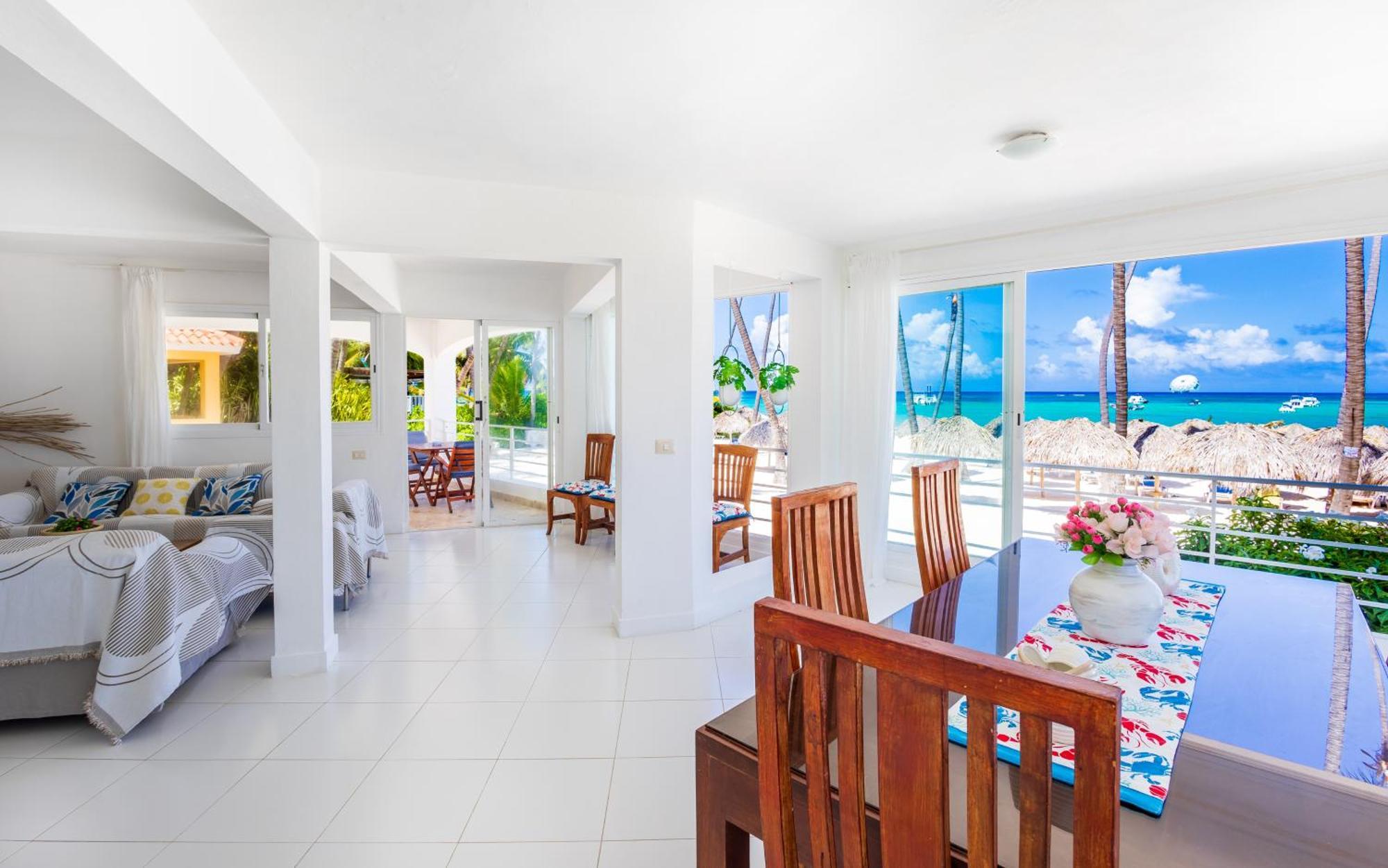 Prime Ocean View Punta Cana Apartments - 3-Bedroom Getaway With Private Terrace On Bavaro Beach المظهر الخارجي الصورة